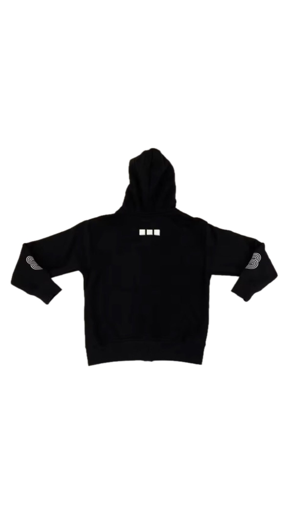 (M)ERELY BLACK ZIPER HOODIE