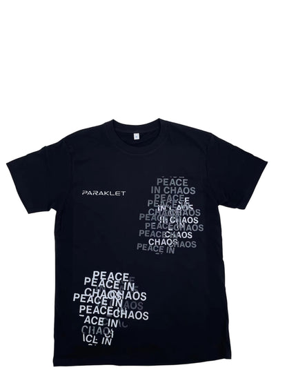 " PEACE IN CHAOS " BLACK T SHIRT