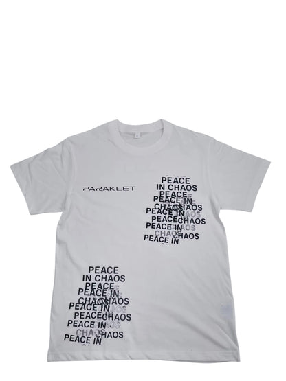 " PEACE IN CHAOS " WHITE TEE
